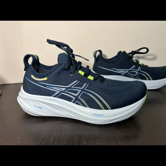 Asics Gel-Nimbus 26 Running Shoes French Blue/Electric Lime Mens